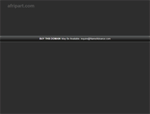 Tablet Screenshot of afripart.com